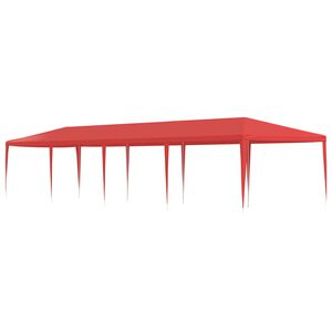 vidaXL Partyzelt Rot 1200 x 300 x 255 cm PE und Stahl