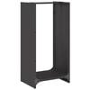 vidaXL Brennholzregal Schwarz 40x30x80 cm Kaltgewalzter Stahl