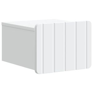 vidaXL Wandmontierter Nachttisch Wei&szlig; 33 x 34,5 x 24 cm Holzwerkstoff