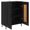 vidaXL Sideboard Schwarz Eichen-Optik 69,5 x 34 x 90 cm
