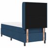 vidaXL Boxspringbett mit Matratze mit Kopfteil Blau 90 x 190 cm Stoff