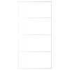 vidaXL Schiebet&uuml;r ESG Glas und Aluminium 102,5x205 cm Wei&szlig;