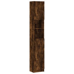 vidaXL Badezimmerschrank R&auml;uchereiche 32x25,5x190 cm Holzwerkstoff