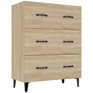 vidaXL Sideboard Sonoma-Eiche 69,5x34x90 cm Holzwerkstoff