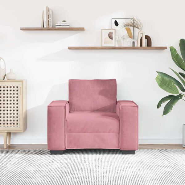 vidaXL Sessel Rosa 100x78x84 cm Samt