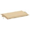 vidaXL Sonnenliegen-Auflage Melange Beige 186x58x4 cm Stoff