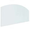vidaXL Feuerstelle Glasplatte Transparent 120 x 60 cm Glas