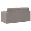 vidaXL Sofa Taupe Gesamtabmessungen: 158 x 78 x 80 cm (B x T x H) Samt