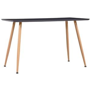vidaXL Esstisch Grau und Eichefarben 120&times;60&times;74 cm MDF
