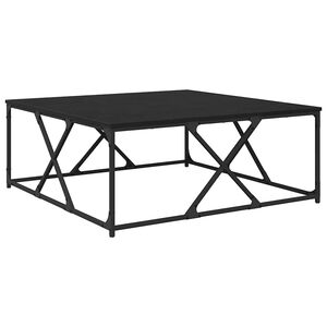 vidaXL Couchtisch Schwarz Eichen-Optik 100 x 100 x 40 cm Holzwerkstoff