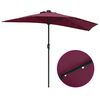 vidaXL Gartenparasol Bordeauxrot 294 x 150 x 224 cm Stoff