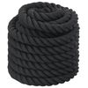 vidaXL Battle Rope Schwarz 15 m 11 kg Polyester