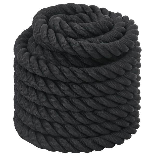 vidaXL Battle Rope Schwarz 15 m 11 kg Polyester