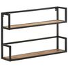 vidaXL Wandregal 80x20x60 cm Raues Mangoholz