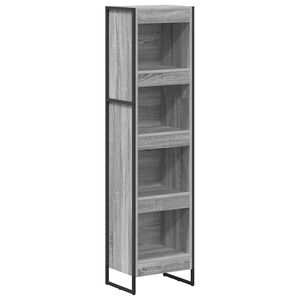vidaXL B&uuml;cherregal 40 x 30 x 155 cm Holzwerkstoff Graues Sonoma