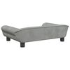 vidaXL Kindersofa Hellgrau 70x45x26 cm Samt