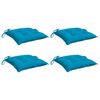 vidaXL Stuhlkissen 4 Stk. Hellblau 40x40x7 cm Oxford-Gewebe