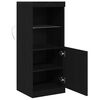 vidaXL LED-Sideboard Schwarz Eichen-Optik 41 x 37 x 100 cm