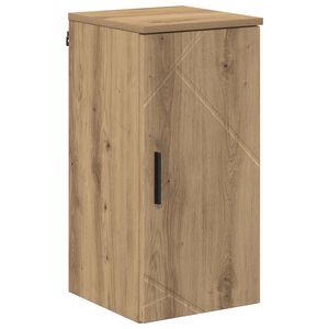 vidaXL Badezimmerschrank Wandmontiert Artisan-Eiche 30 x 31,5 x 61 cm