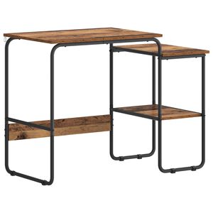 vidaXL Schreibtisch mit Stauraum Altholz 100 x 50 x 75 cm