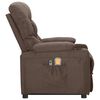 vidaXL Massagesessel mit Aufstehhilfe Taupe Stoff