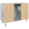 vidaXL Badschrank Betongrau 80x33x60 cm Holzwerkstoff