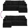 vidaXL Sofa Schwarz Gesamtabmessungen: 198 x 134 x 80 cm (B x T x H)