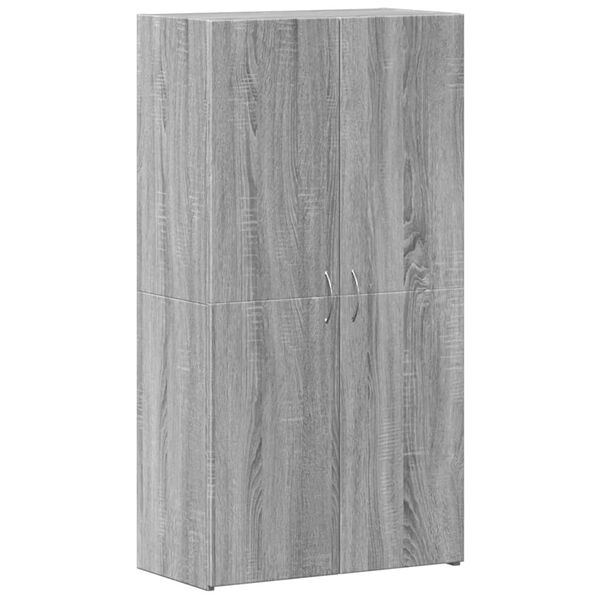 vidaXL Aktenschrank Grau Sonoma 60x32x115 cm Holzwerkstoff