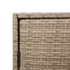 vidaXL Gartenschrank Beige 83x45x76 cm Poly Rattan