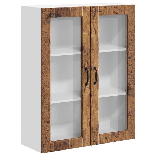 vidaXL K&uuml;chenwandschrank Lucca Altholz 80 x 31 x 100 cm Holzwerkstoff