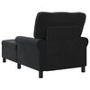 vidaXL Lounge-Liege mit Kissen Schwarz 91 x 157 x 91 cm Samt