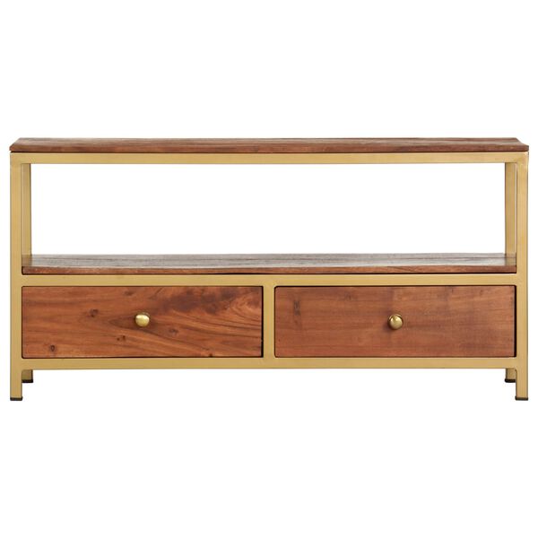 vidaXL Sideboard 90 x 30 x 45 cm Massivholz Akazie