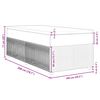 vidaXL Boxspringbett mit Matratze Schwarz 100x200 cm Stoff