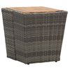 vidaXL 3-tlg. Bistro-Set Poly Rattan und Akazienholz Grau