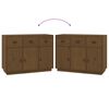vidaXL Sideboard Honigbraun 100x40x75 cm Massivholz Kiefer