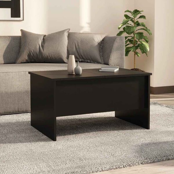 vidaXL Couchtisch Schwarz 80x50x42,5 cm Holzwerkstoff
