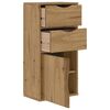 vidaXL Beistellschrank mit Schubladen ODDA 40x24x79 cm Massivholz Kiefer