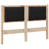 vidaXL Kopfteil Sonstiges Braun 120 cm Massivholz Kiefer