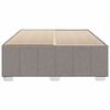 vidaXL Bettgestell ohne Matratze Taupe 140x200 cm Stoff