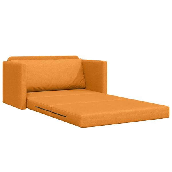 vidaXL Schlafsofa 110cm Dunkelgelb Stoff