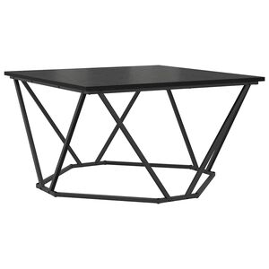 vidaXL Couchtisch Schwarz Eichen-Optik 80 x 80 x 45 cm