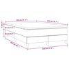 vidaXL Boxspringbett mit Matratze Dunkelblau 120x200 cm Samt