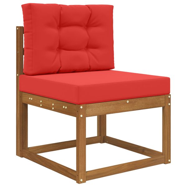 vidaXL Sofakissen f&uuml;r drau&szlig;en 2 pcs Rot Polyester