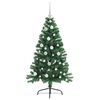 vidaXL K&uuml;nstlicher vorbeleuchteter Weihnachtsbaum Gr&uuml;n 120 cm PVC