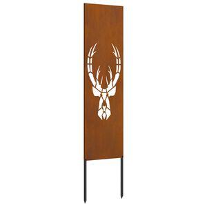 vidaXL Garten Sichtschutz-Leinwand Tiermuster Rostoptik 32 x 140 cm