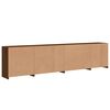 vidaXL Sideboard mit LED-Leuchten Braun Eichen-Optik 283x37x67 cm