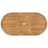 vidaXL Garten Essgruppe 5 pcs Braun Massivholz Teak