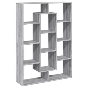 vidaXL B&uuml;cherregal Grau Sonoma 102x29x143 cm Holzwerkstoff