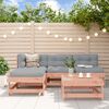 vidaXL 5-tlg. Garten-Lounge-Set mit Kissen Massivholz Douglasie