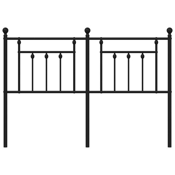 vidaXL Ersatz-Kopfteil Metall Schwarz 150 cm